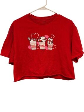 Hello Kitty Cup Noodles Crop Top Shirt